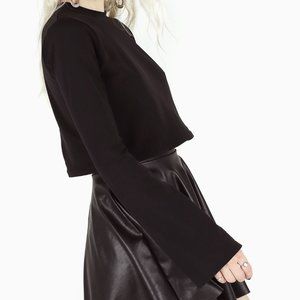 BLACKMILK-CHURCH BELLS CROPPED SWEATER